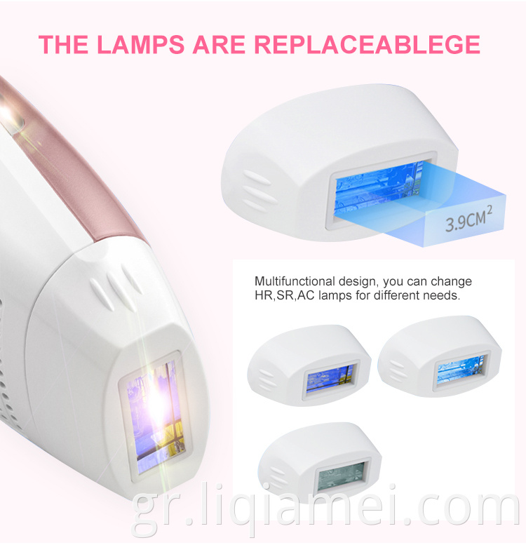 Rose Gold Home IPL Hair Removal Machine Laser Portable